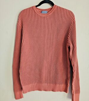TALBOTS MEN'S 100% MERCERIZED PIMA COTTON CREW NECK PULLOVER SWEATER Size M to L